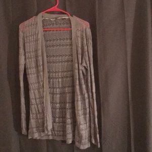 Lacy knit lightweight cardigan